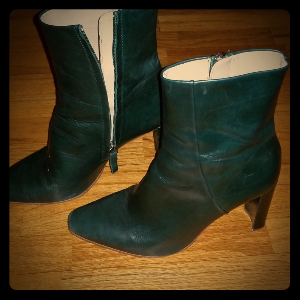 Zara Emerald Boots Color of the Season!